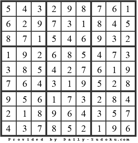 Daily Sudoku