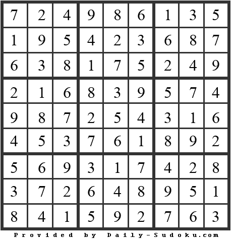 Daily Sudoku