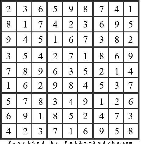 Daily Sudoku