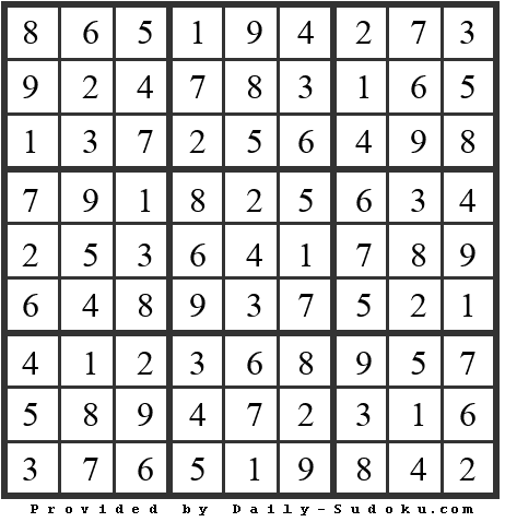 Daily Sudoku