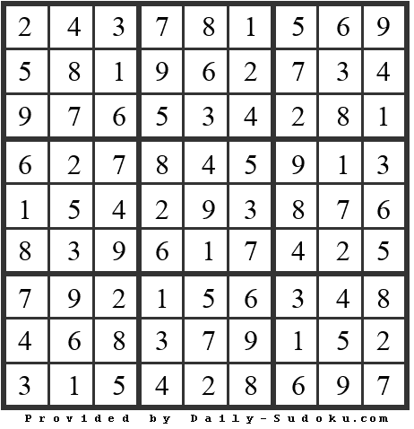 Daily Sudoku