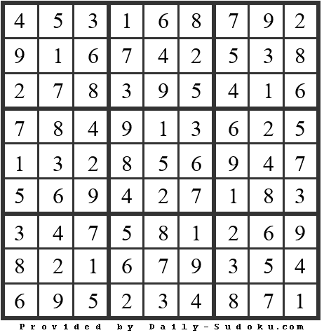 Daily Sudoku
