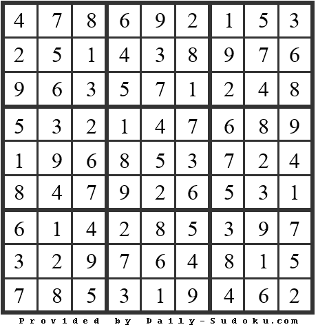 Daily Sudoku