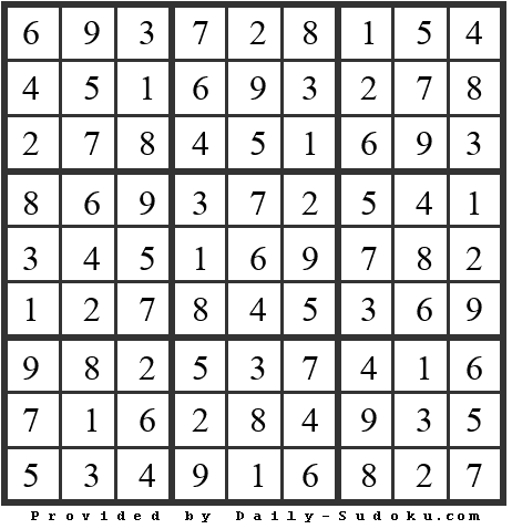 Daily Sudoku