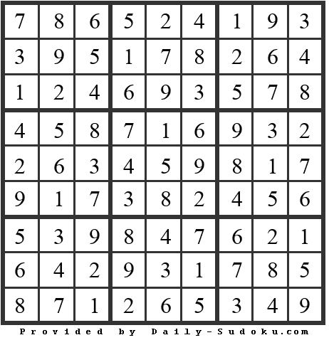 Daily Sudoku