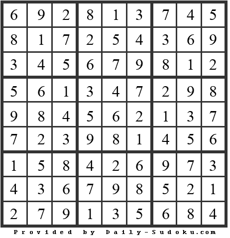 Daily Sudoku