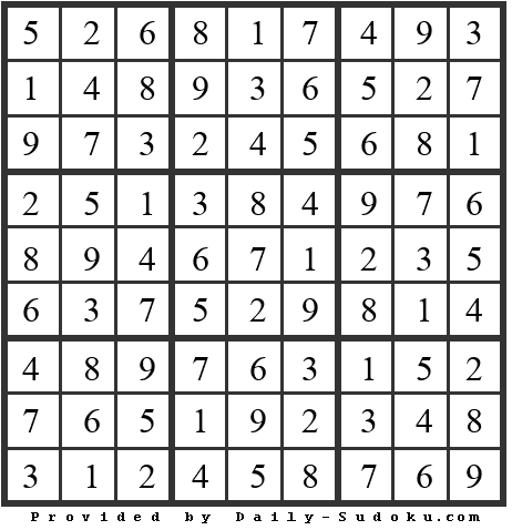 Daily Sudoku