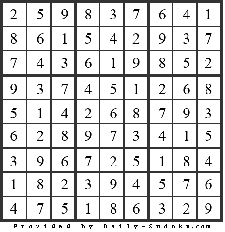 Daily Sudoku