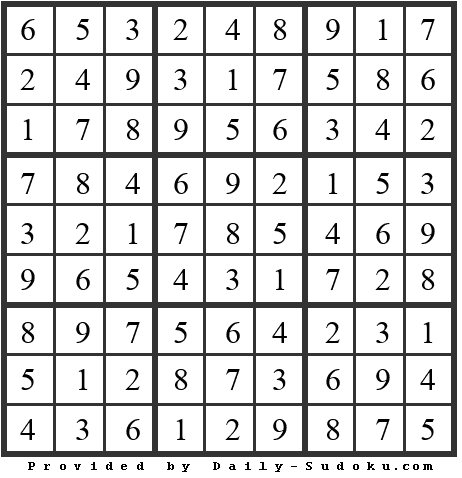 Daily Sudoku