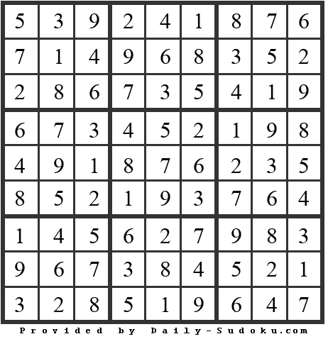 Daily Sudoku