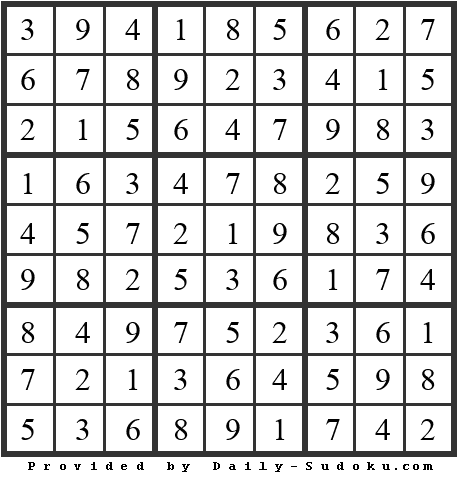 Daily Sudoku