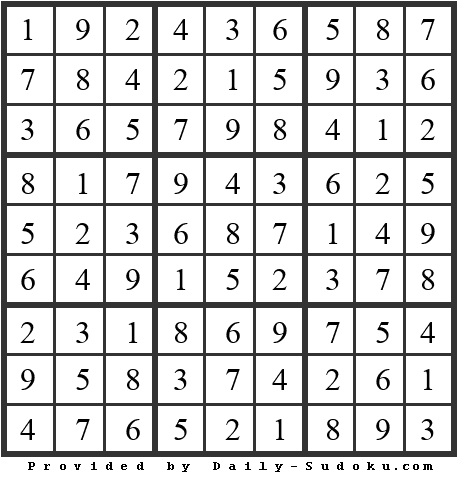 Daily Sudoku