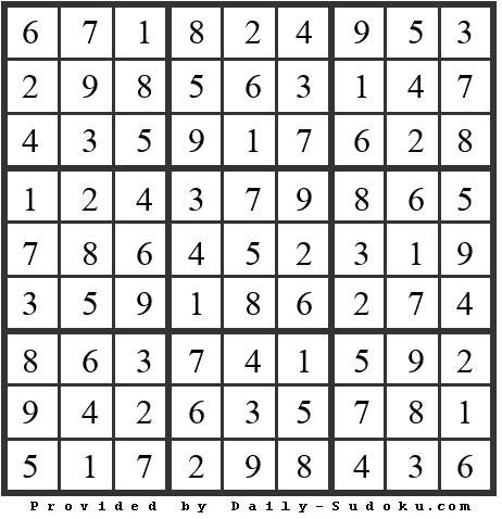 Daily Sudoku