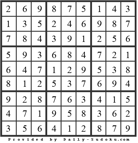 Daily Sudoku