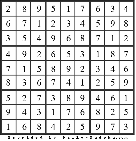 Daily Sudoku