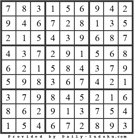 Daily Sudoku