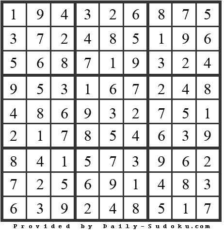 Daily Sudoku