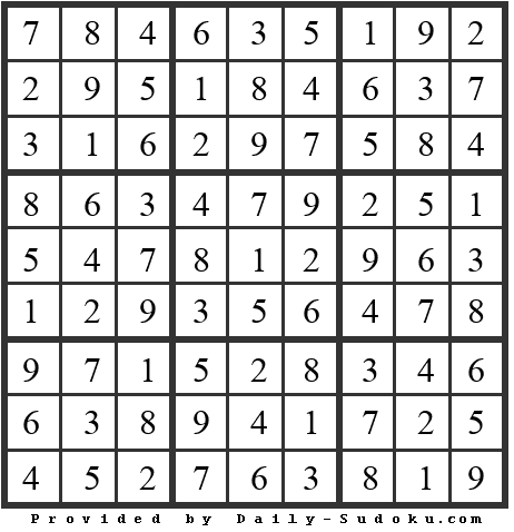 Daily Sudoku