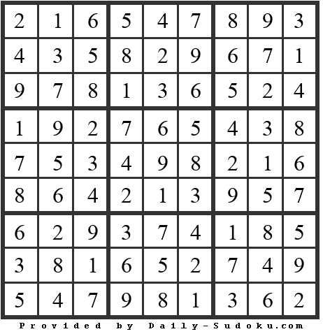 Daily Sudoku