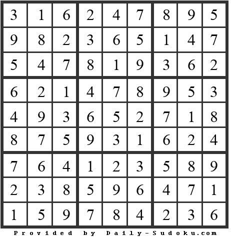 Daily Sudoku
