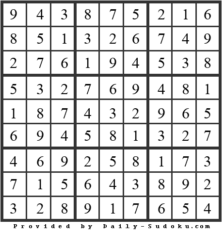 Daily Sudoku