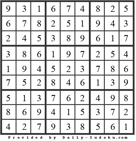 Daily Sudoku