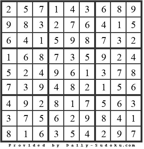 Daily Sudoku