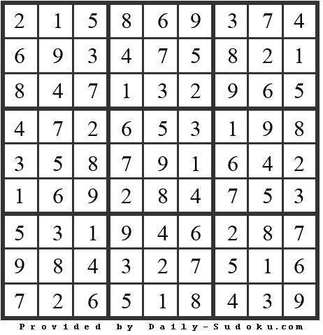 Daily Sudoku