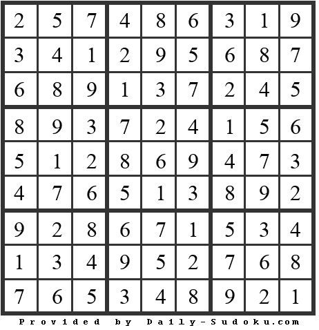 Daily Sudoku
