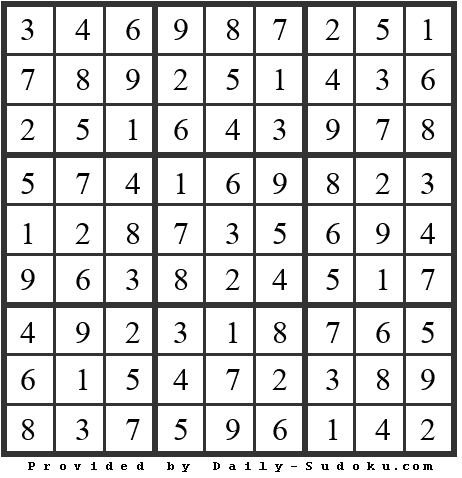 Daily Sudoku