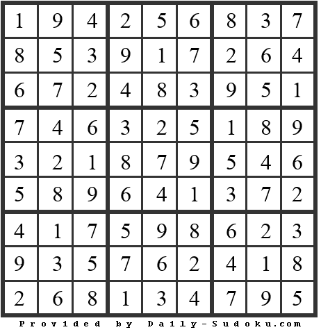 Daily Sudoku