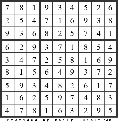 Daily Sudoku