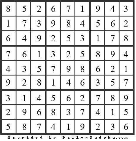 Daily Sudoku