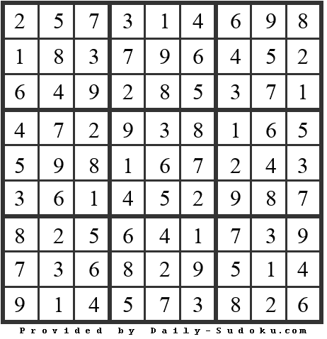 Daily Sudoku