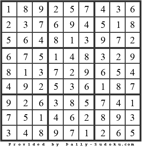 Daily Sudoku