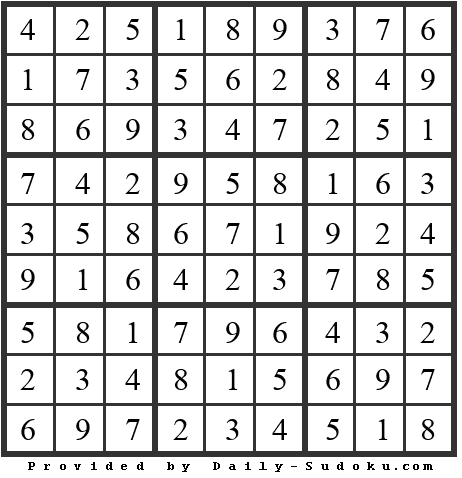 Daily Sudoku